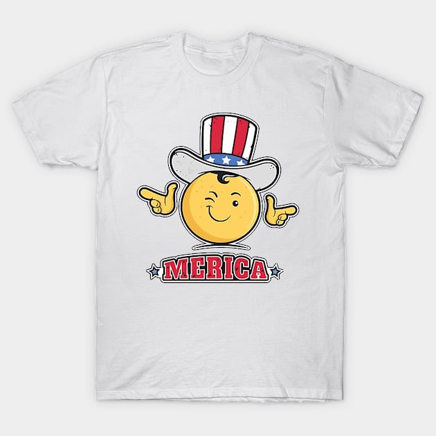 smile merica T-Shirt by pepesri